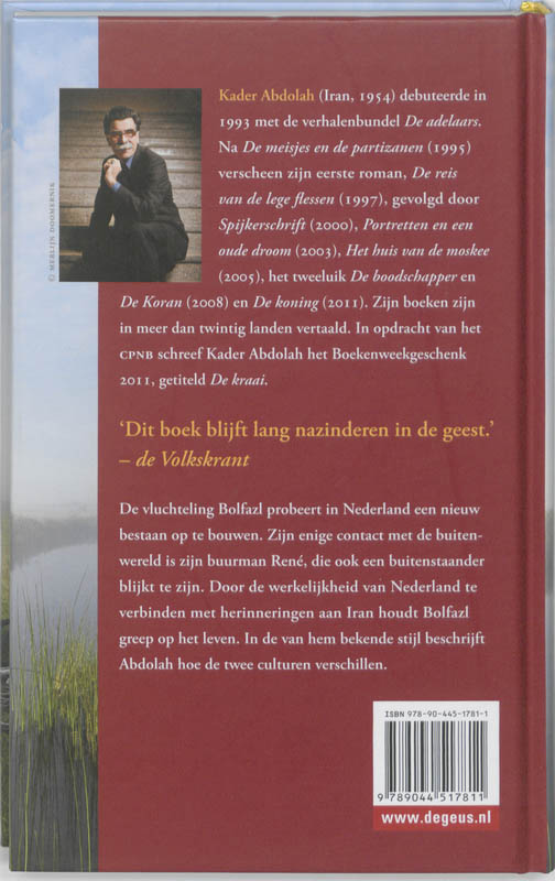 De Reis Van De Lege Flessen van Kader Abdolah 1 x nieuw en